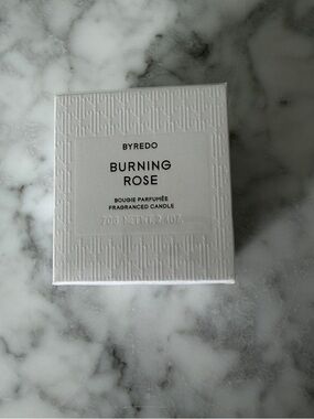 Byredo Burning Rose Fragranced Candle - White
